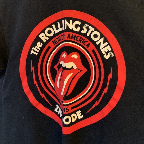 The Rolling Stones North America 2015 ZIP CODE tour medium tee shirt - Picture 4 of 8